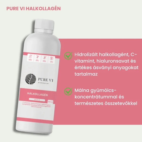Pure Vi Halkollagén 500ml